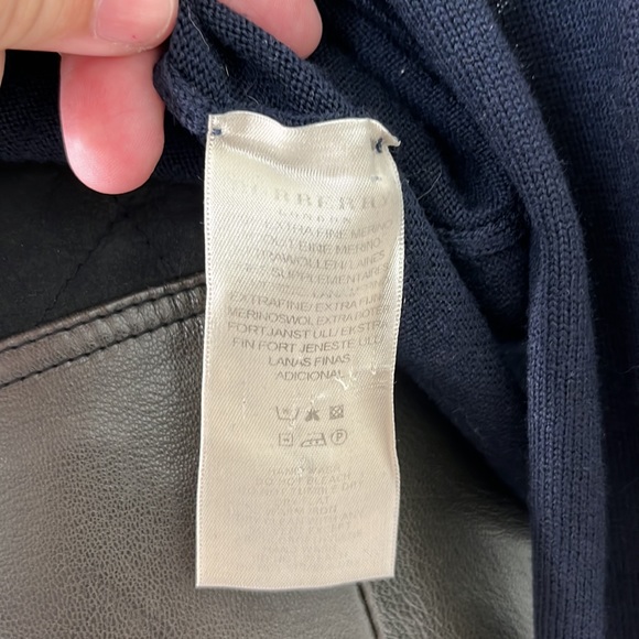 Burberry Merino Knit Piped Nova Check Turtleneck Sweater - Picture 10 of 12